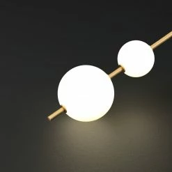 Vakkerlight Vertical Glass Globe Wall Lamp