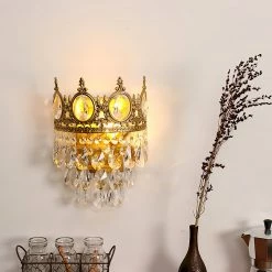 Vakkerlight Vintage Crystal Wall Lamp Wall Sconces
