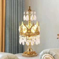 Vakkerlight Vintage Crystal Table Light Table Lamps