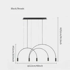 Budget ๐ Vakkerlight Chandeliers Arcs Pendant Light ๐ฏ 47 Vakkerlight Chandeliers Arcs Pendant Light