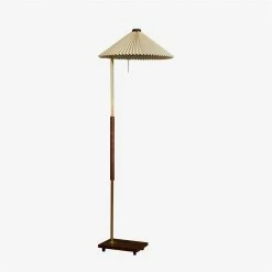 Vakkerlight Walnut Brass Floor Lamp