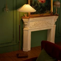 Vakkerlight Walnut Brass Floor Lamp