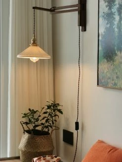 Vakkerlight Wall Sconces Walnut Telescopic Wall Lamp