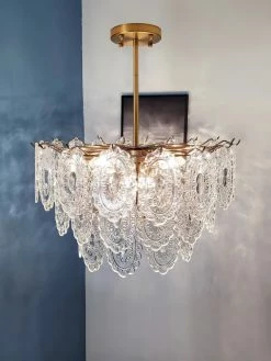 Promo โญ Vakkerlight Wave Glass Chandelier ๐ 39 Vakkerlight Wave Glass Chandelier