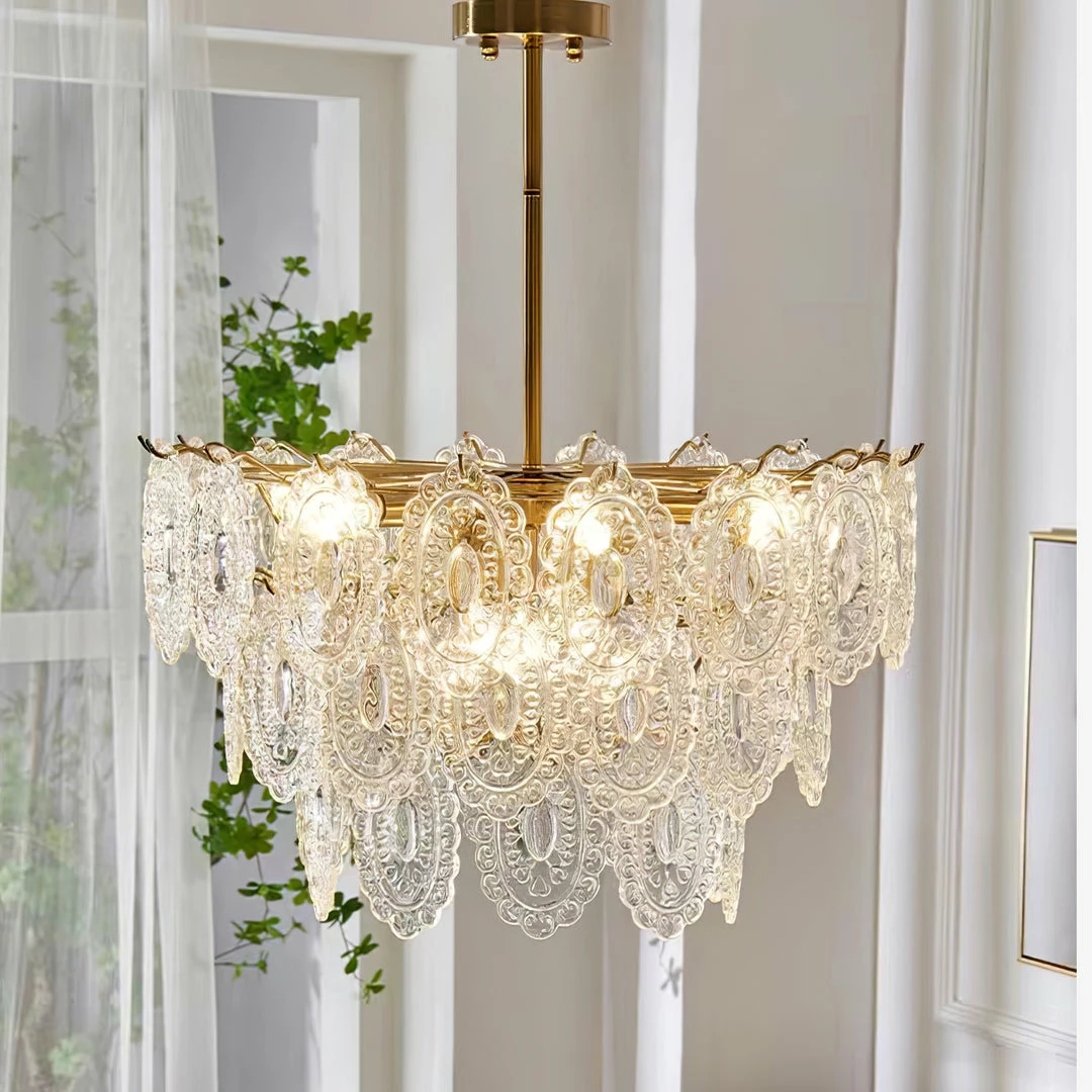 Promo โญ Vakkerlight Wave Glass Chandelier ๐ 4 Vakkerlight Wave Glass Chandelier