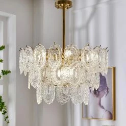 Promo โญ Vakkerlight Wave Glass Chandelier ๐ 56 Vakkerlight Wave Glass Chandelier