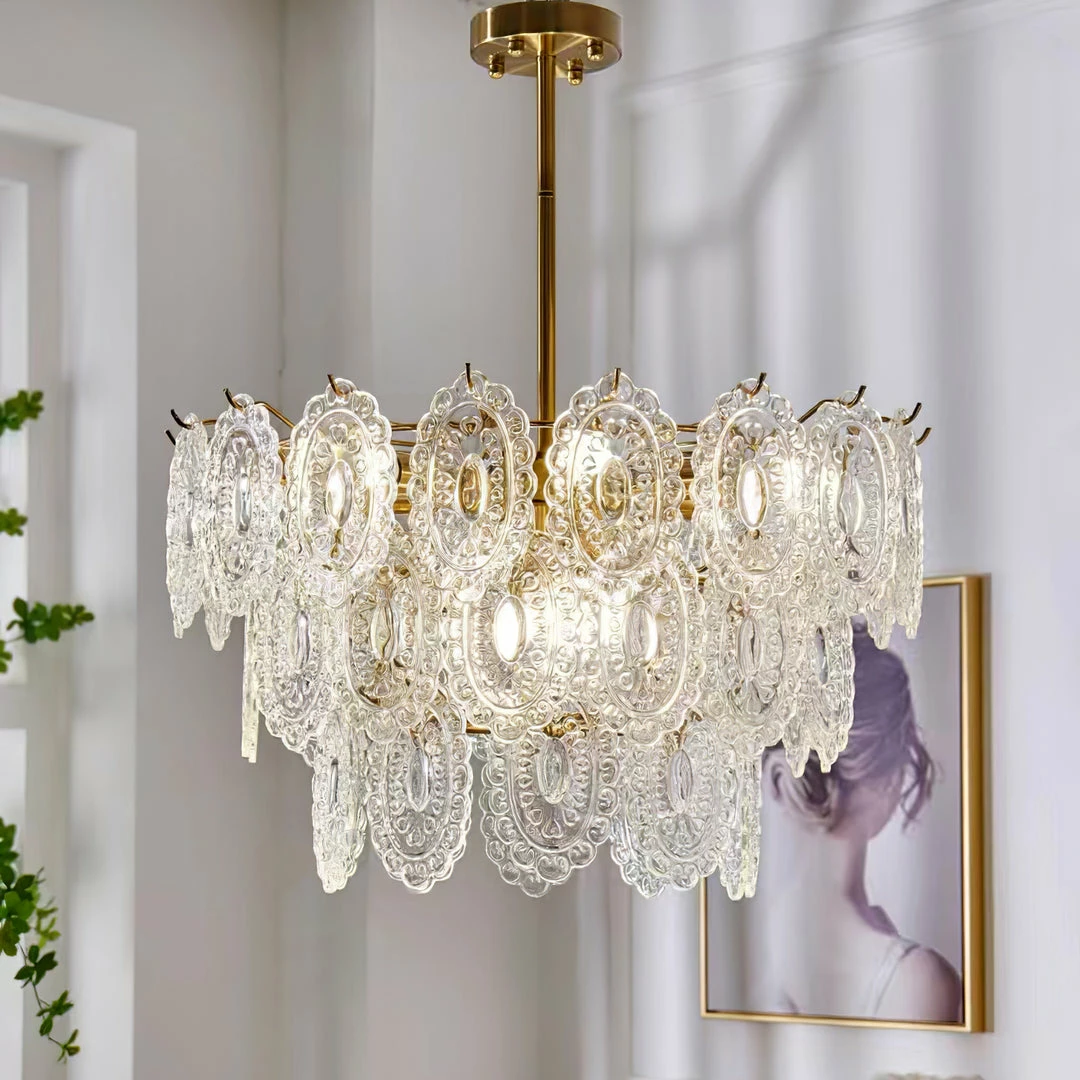 Promo โญ Vakkerlight Wave Glass Chandelier ๐ 24 Vakkerlight Wave Glass Chandelier