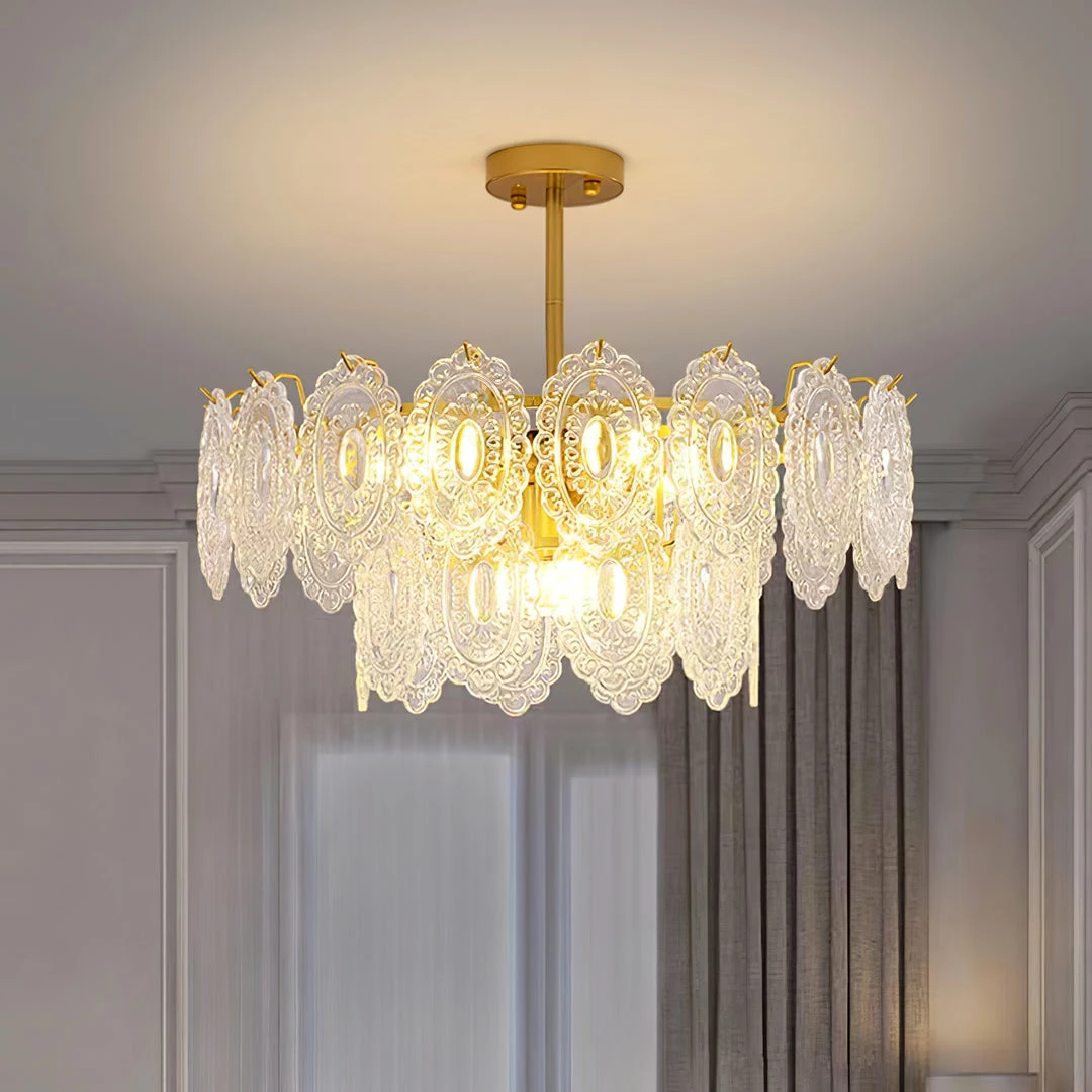 Promo โญ Vakkerlight Wave Glass Chandelier ๐ 32 Vakkerlight Wave Glass Chandelier