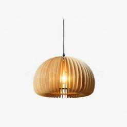 Vakkerlight Pendant Lights Wooden Pumpkin Pendant Lamp