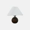 Vakkerlight Table Lamps Wooden Pleated Table Lamp