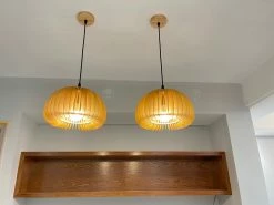 Vakkerlight Pendant Lights Wooden Pumpkin Pendant Lamp