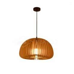 Vakkerlight Pendant Lights Wooden Pumpkin Pendant Lamp