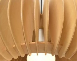 Vakkerlight Pendant Lights Wooden Pumpkin Pendant Lamp