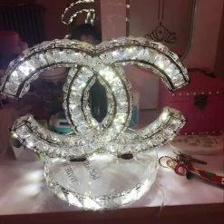 Vakkerlight Table Lamps Stainless Steel Crystal Table Lamp