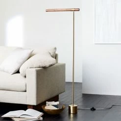 Vakkerlight Linear Wood Led Floor Lamp Floor Lamps