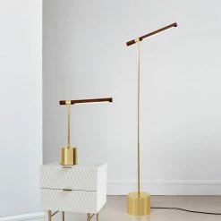 Vakkerlight Linear Wood Led Floor Lamp Floor Lamps
